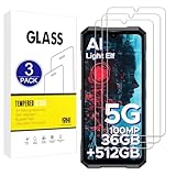 X-Dision Compatible avec Doogee Blade GT/Blade GT Ultra Protection d'�cran, 3 Pi�ces [Duret� 9H, Haute Sensibilit�, Incassable] 2,5D Haute D�finition Films en Verre Tremp�