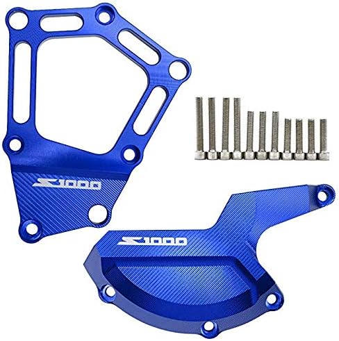 S1000RR S1000R S1000XR Motorcycle Engine Protector Left & Right Engine Stator Cover Engine Protective Cover For S1000RR ABS K46 2009-2016 S1000R 2014 2015 HP4 2010-2016 S1000XR 2015 2016 (Blue)
