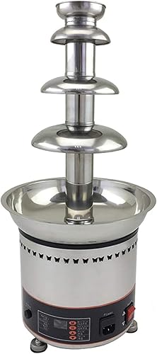 TECHTONGDA Máquina eléctrica de fuente de fondue de chocolate de 4 niveles, fuente de chocolate de capacidad de 6.6 libras para fiestas, máquina de