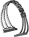Produktbild RXXR Ersatz-Armband für Apple Watch, 38 mm / 40 mm, schlankes Ersatzarmband aus Leder, Sportarmband für Iwatch Nike+, Serie 4, 3, 2, 1 Edition mit Edelstahl-Schnalle