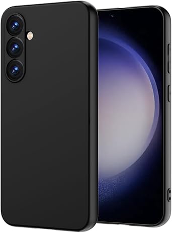 X-level for Galaxy S23 FE Case Silicone Thin Soft [Dynamic Series] Slim Fit Gel Rubber Shockproof Cover with Anti-Scratch Microfiber Lining Cushion for Galaxy S23 FE2023 Release-Black