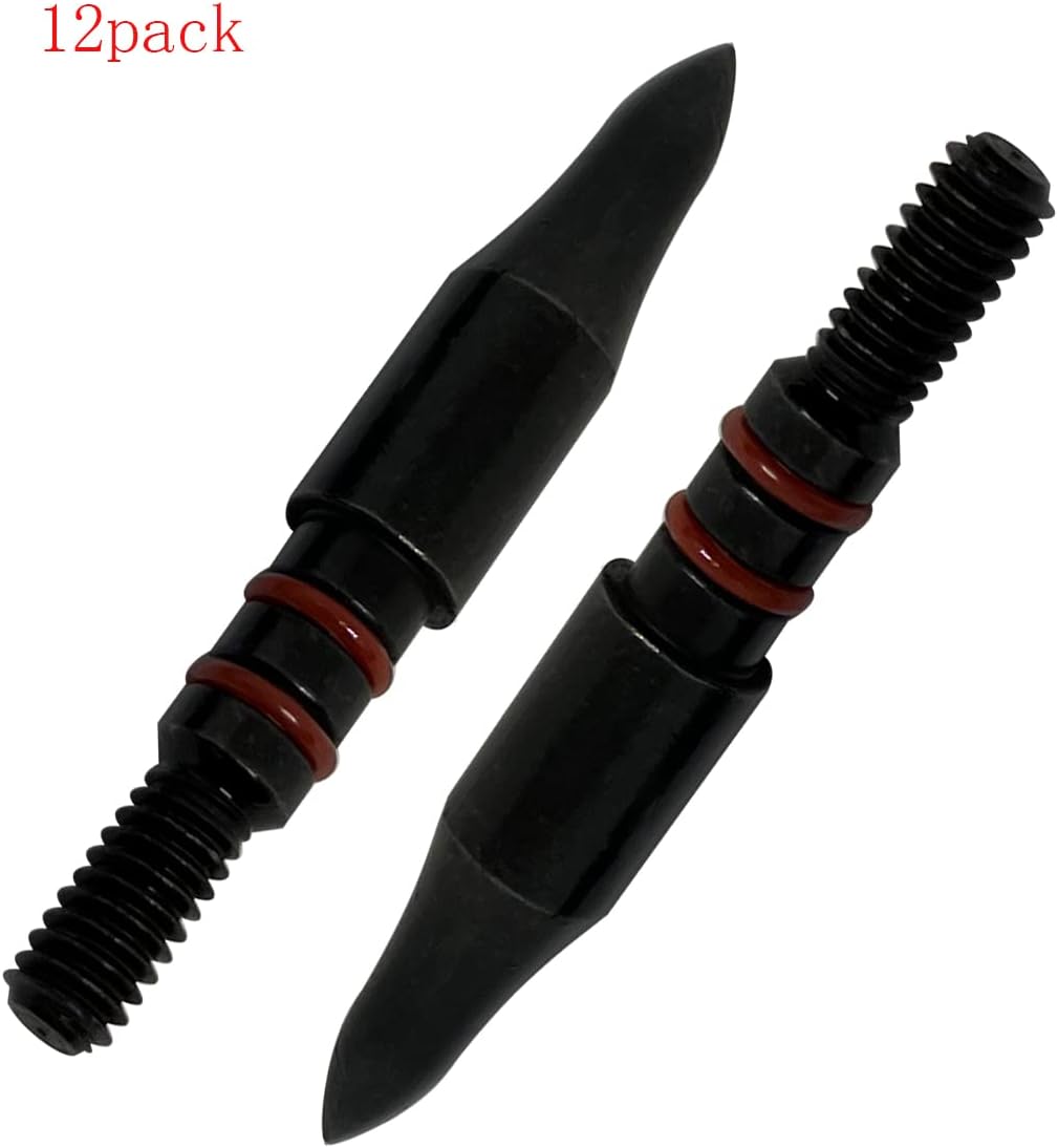 Aklisdlha Archery Field Points 17/64 Inch 9/32 in 19/64 Inch 5/16 in (12 Pack) for Field Target Practice Shooting (17/64″-100grains) : Sports & Outdoors