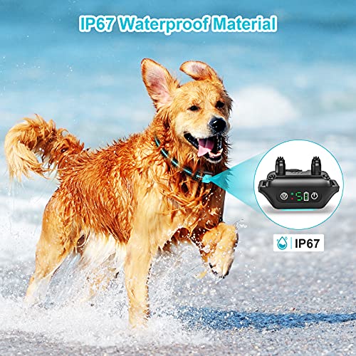 Dog Bark Collars, Rechargeable Shock Collar With Beep Vibration Waterproof Barking Collar With 5 Adjustable Sensitivity Levels For Small Medium Large Dogs #TOP5