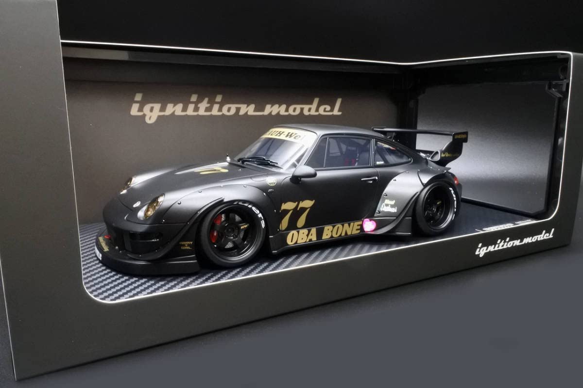 RWB 911 1/18 Diecast マットブラックモデル 予約【ignition model/イグニッションモデル】1/18 RWB 964