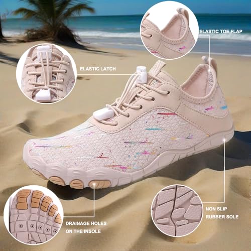 Image of Hike Barefoot Shoes Womens Men,Unisex Barefoot Water Shoes Breathable, Anti-Slip Hiking Footwear for Athletic Wide Toe Shoe Footwear for Hiking, Walking, Running, Yoga, and Water Sports