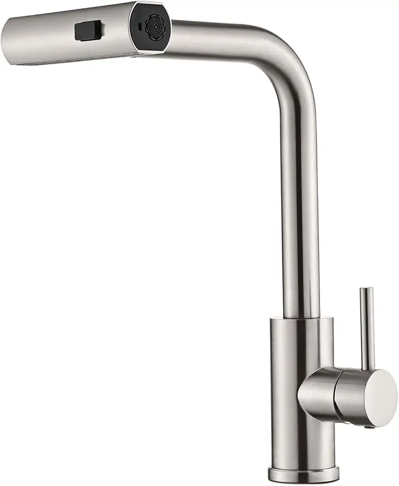 Yesop Torneira De Cozinha Gourmet Inox Escovado Cor Prateado