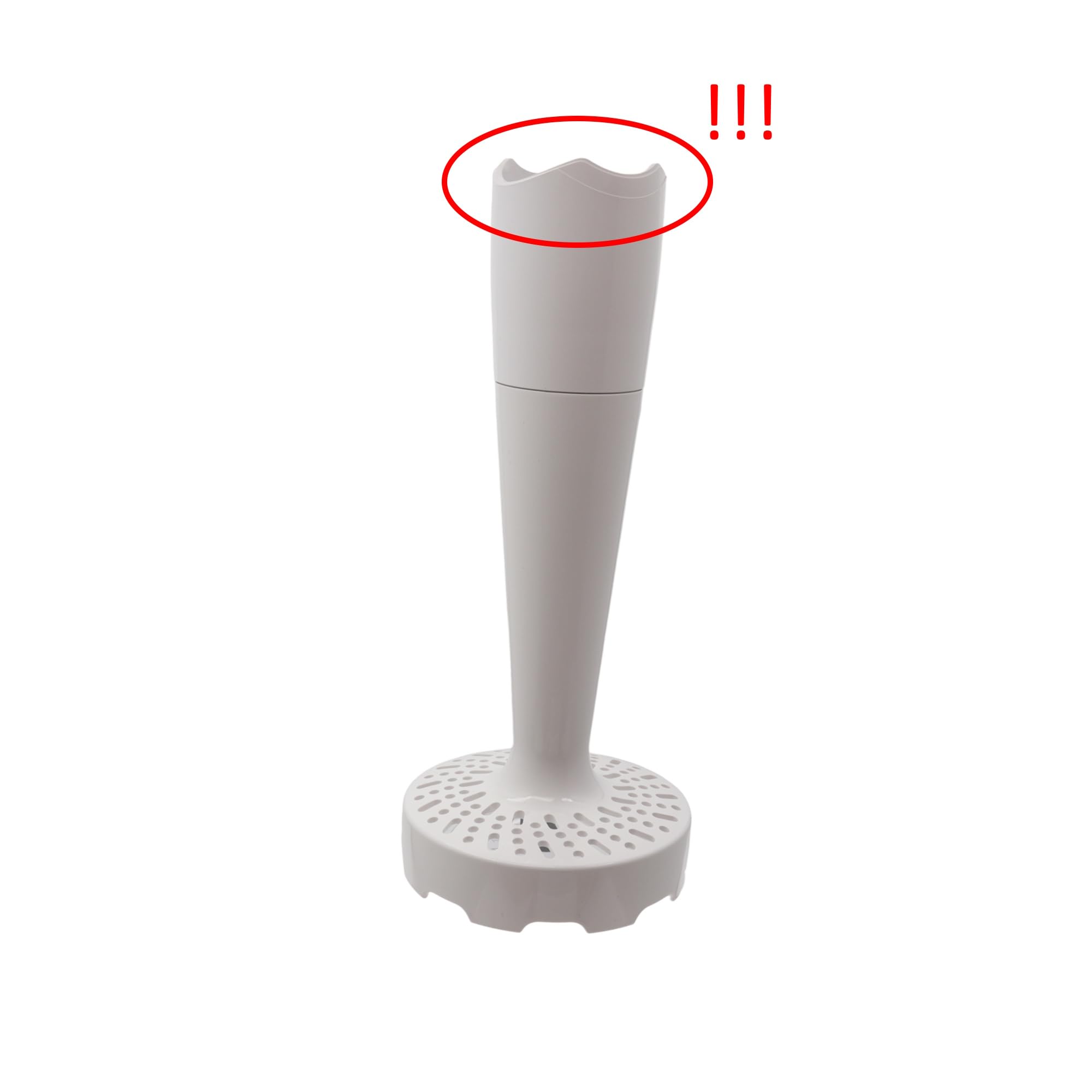 Braun MQ50 Accessorio Schiacciapatate per Minipimer MQ3, MQ700, MQ5 con Sistema EasyClick, Senza BPA, Senza Filo, Bianco