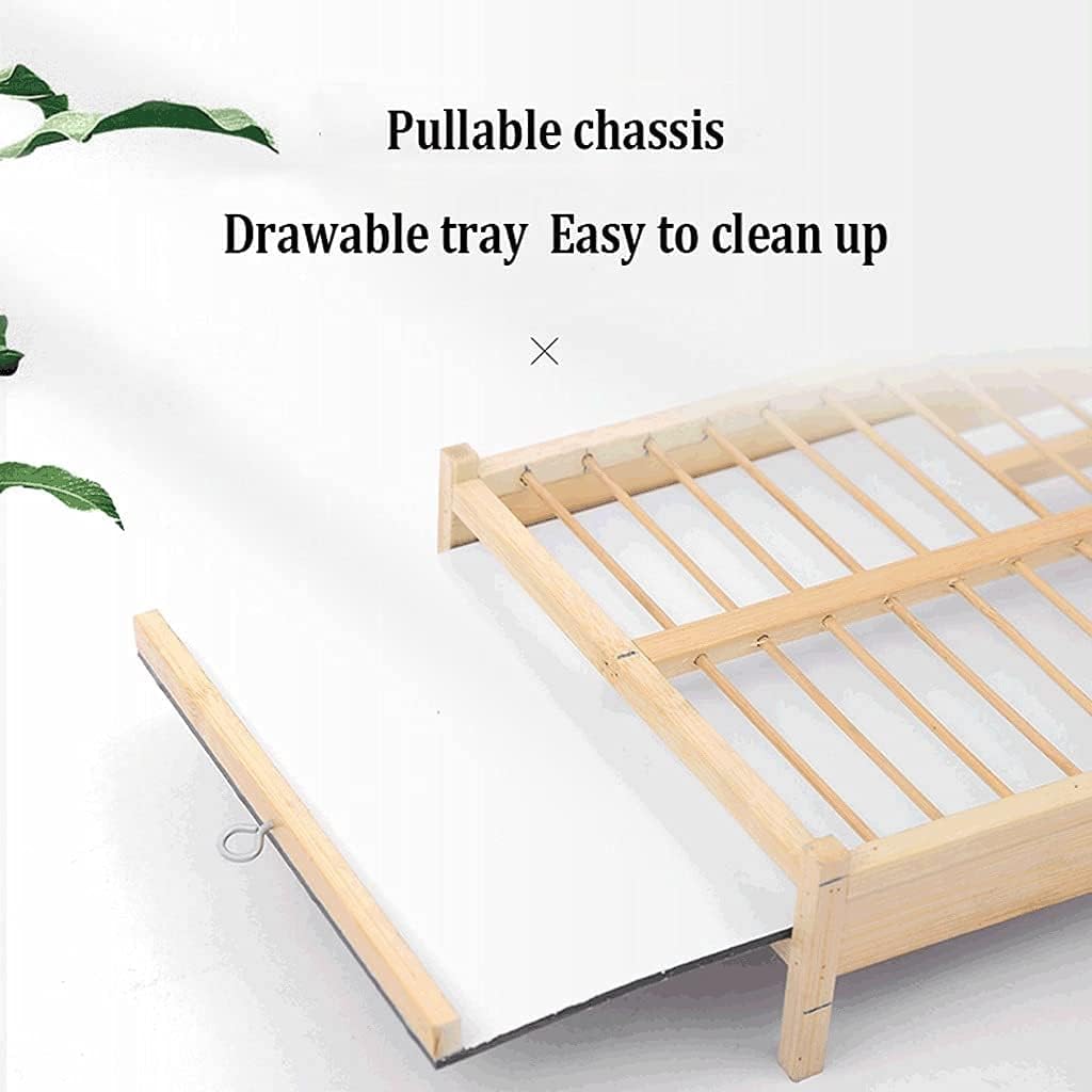 Elegant Birdcage Birdcages Bird Perch Play Stand Bird Feeder Stand with Rolling Standing Portable Bird Cages for Outdoor Exquisite Beautiful，Purple