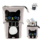 【Amplias aplicaciones】: Estas encantadoras bolsas de lápices son convenientes para poner en su bolsa diaria, pero tienen la capacidad suficiente para caber varios bolígrafos, lápices u otros suministros de escritura que pueda necesitar para llevar, también bonitos regalos para amigos escritores, compañeros de clase y familiares en cumpleaños, temporada de regreso a la escuela u otros eventos importantes.