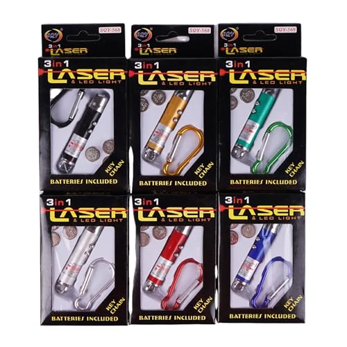 Image of (Set of 2pcs) Victory Sports MART Laser Light for Kids to Play Laser Light Pointer for Cat, Toys for Indoor, 3 Adjustable Lights Pet Interactive Cat Dog Toys to Keep Busy, Multicolour