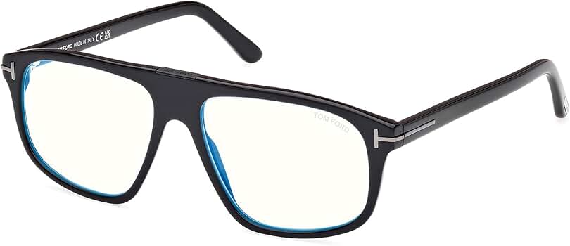 Amazon.com: Tom Ford Eyeglasses FT 5901 -B-N 001 Shiny Black, Eco