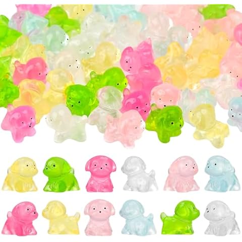 GGSTDDUP 60 Pcs Luminous Mini Dogs Cover