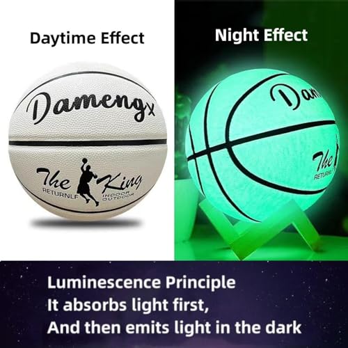 Pelota de baloncesto reflectante de PU que soluciona la falta de visibilidad en partidos nocturnos 2