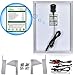 SUNER POWER 30W 12V Solar Battery Charger Maintainer, Built-in Smart MPPT Charge Controller, Adjustable Mount Bracket, Waterproof 30 Watt Solar Panel Kits for Car Automotive Boat Marine RV Trailer