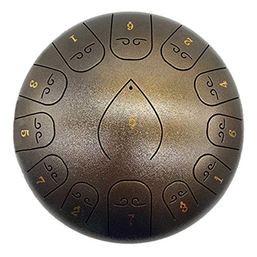 Steel Tongue Drum, 13 notas, 12 pulgadas miniatura 1