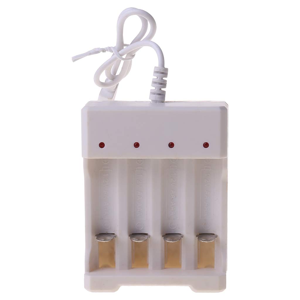 illombo 4 Ports Battery Charger for AA AAA Batteries with USB Plug 220V 50Hz Universal Power Tool Adapter Station Accessories