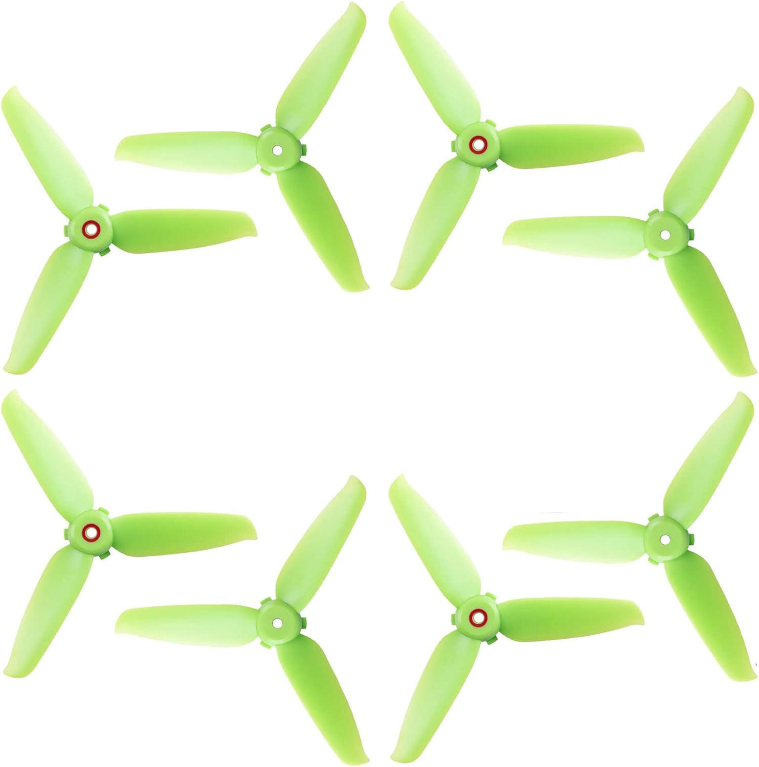 DJI FPV Drone 5328 Folding Propellers 3-Blades Props Low Noise Quick-Release Upgrade Replacement Accessories (8pcs - 4CW 4CCW, Black)