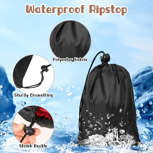 12pcs Waterproof Drawstring Bag,7.7 x 5.3inch Waterproof Cinch Ditty Bag,String Bags for Gifts Games Storage DIY for Women Men 5