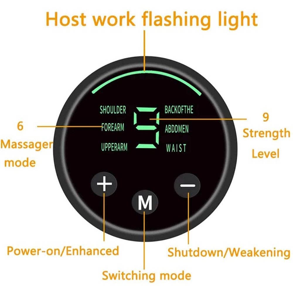 XININ 6Modes Estimuladores Entrenador De Cadera Abdominales Entrenador Muscular Estimulador De Músculo Hogar EMS Equipo De Fitness Abdominal Brazo De Pierna Toner