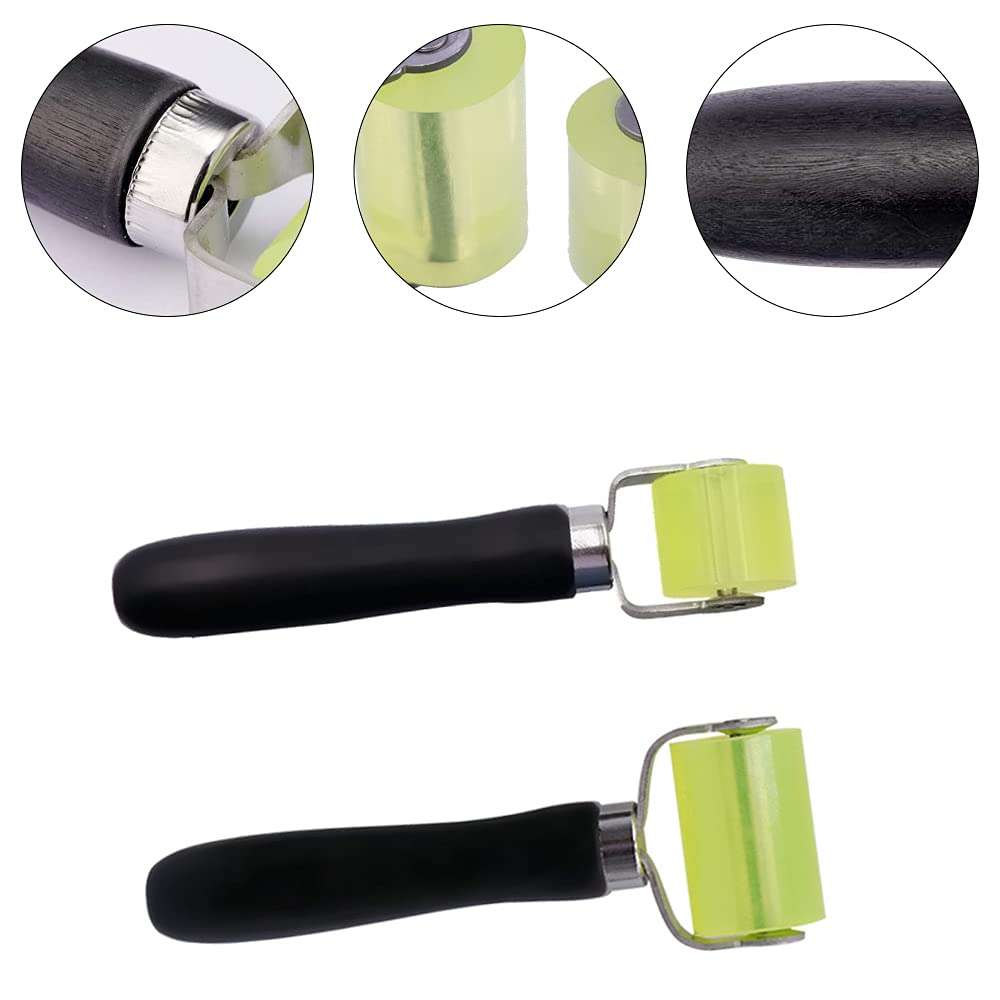 2pcs Rouleau de Réparation de Pneus, Rouleau de Pression à Main, pour le Soudage de Bâches en PVC, Outil de Soudage
