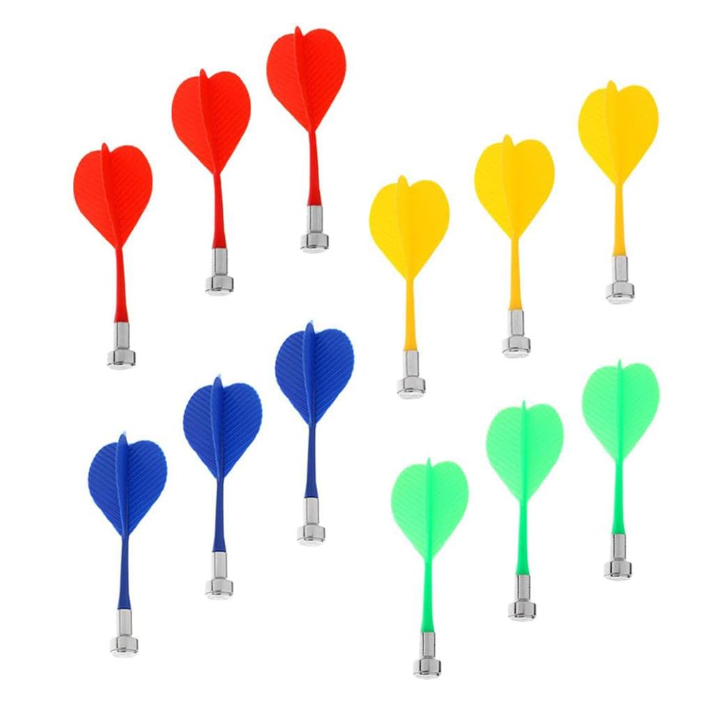 Amazon.co.jp: 12本セット 磁気ダーツ 練習用 プラスチック 交換