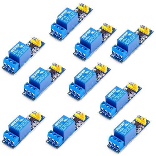 10PCS 1 Channel 5V Relay Module Optocoupler Isolation Low Level Trigger Module for PIC AVR DSP ARM