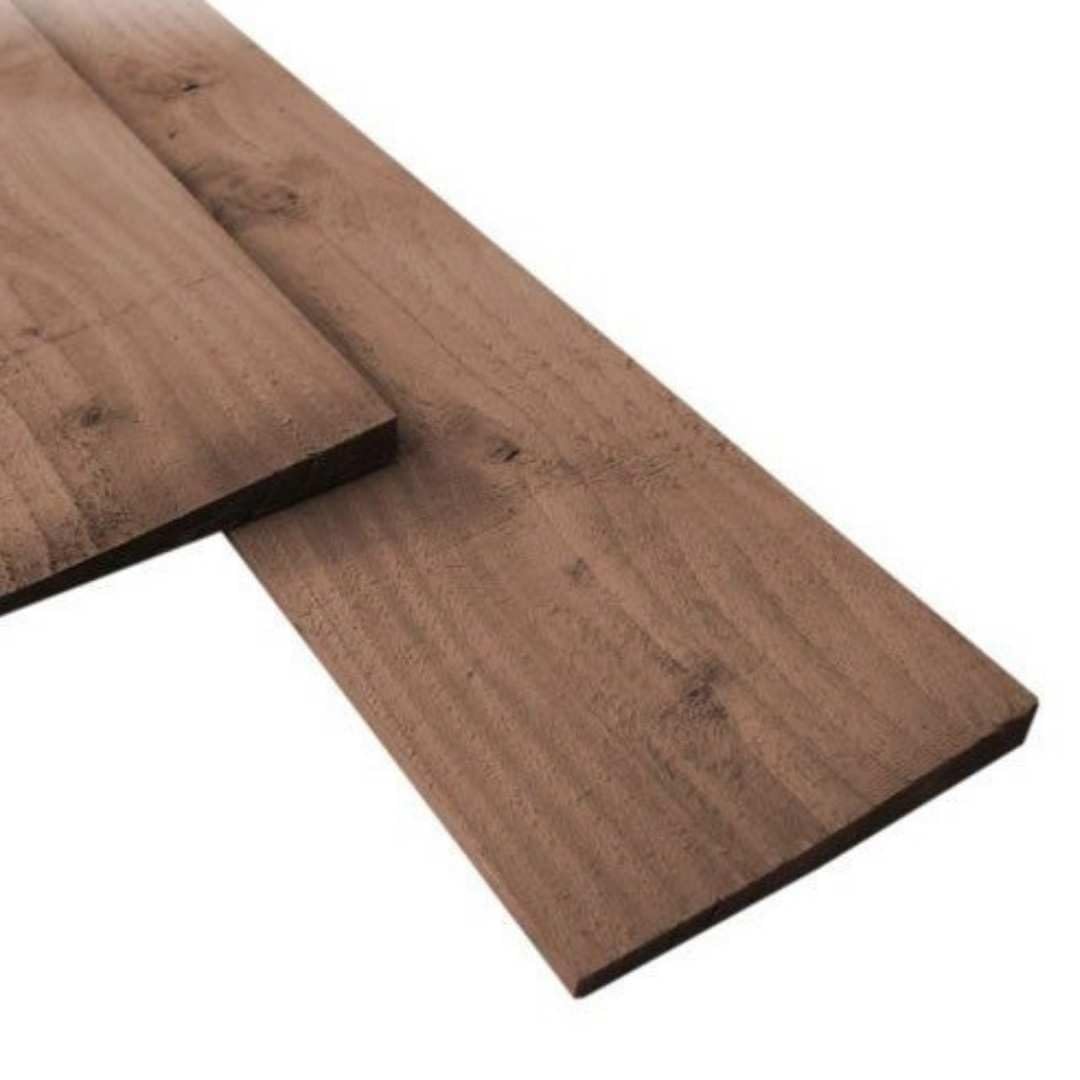 Ashby Harrington Brown Feather Edge Fencing Board Treated 22Mm X 125Mm X 1200Mm Pack Of 5