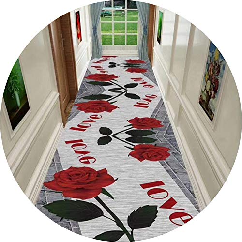 Alfombras pasillo largo ZRUYI suaves para proteger suelos de pasillo 3D 2