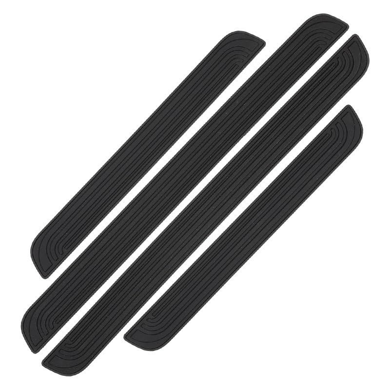 Protection seuil porte Mazda 3 2014-2018 | 4 plinthes autocollantes anti-rayures noires