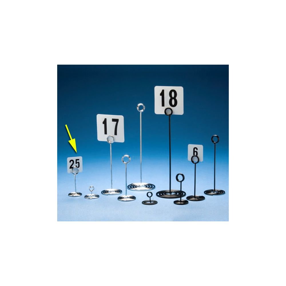 American Metalcraft NSC4 4" Chrome Swirl Base Number Stand