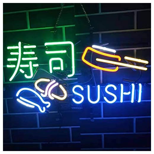 Stunning Japanese Sushi Seafood Neon Sign