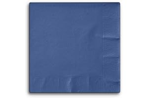 Creative Converting 50-Count 3-Ply Navy Cocktail Napkins