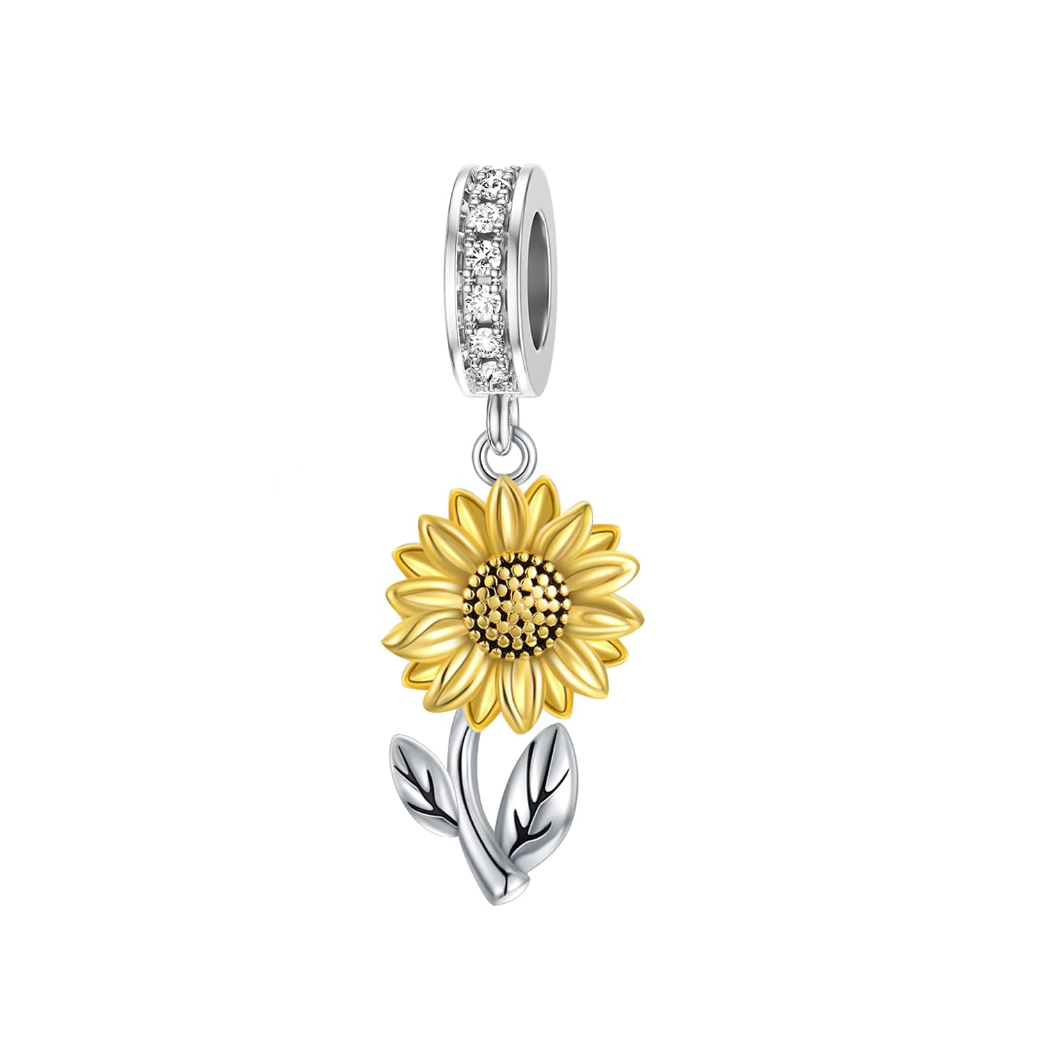 Joyas de flores de plata para diario y eventos casuales de verano 5
