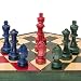 Husaria Wooden Three-Player Chess Set – 21" Foldable Hexagonal Board with Hand-Carved Tri-Color Pieces & Felt Storage – Made in Poland