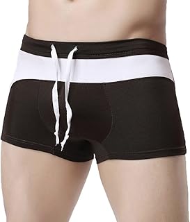 CLSDRZC Swimsuits Men's Boxer Briefs Beach Stitching Contrast Color Swimming Trunks Swimming Trunk Swimsuit Biquini
