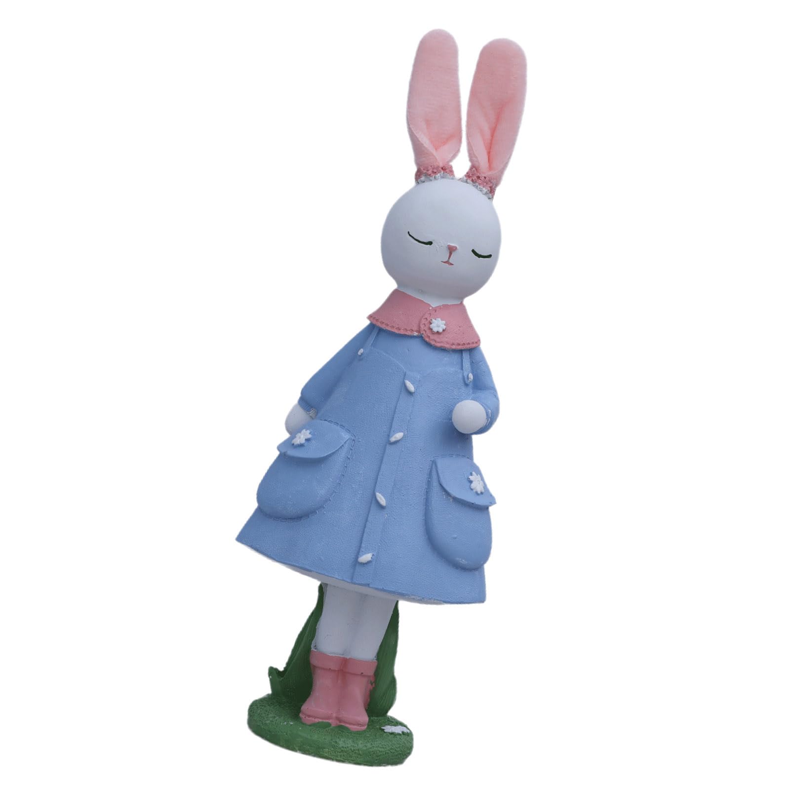 Tsophreniq Realistic Rabbits Statue with Artistic Design Seasonal Home Ornament Great for Themed Arrangement and Collection Celebratory Holiday Highlight