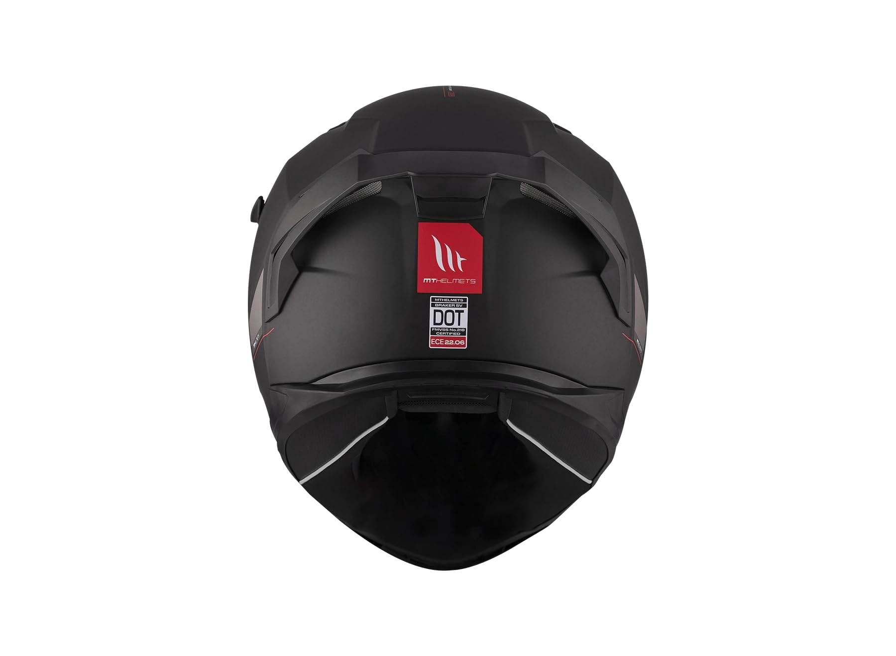 Casco Integral MT Braker SV Solid A1 Negro Mate | Casco Integral para Hombre | Transpirable y Lavable | Homologado ECE 22.06 & Dot | Talla M