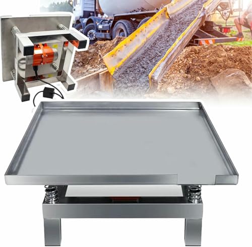 Plataforma vibratoria eléctrica de acero inoxidable para banco de trabajo, para eliminar burbujas y agitar polvos húmedos – Capacidad de carga 10/20 kg miniatura 1