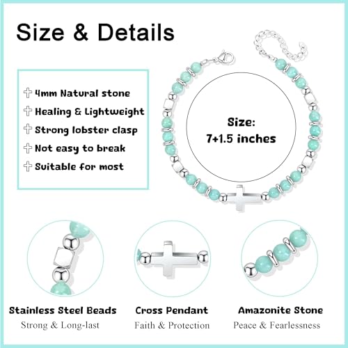 Image of JoycuFF 2026 Kindergarten Graduation Gifts for Her, Cute Heart Cross Bracelet Gifts for Her, Graduation Gifts for Teen Women Daughter Niece Granddaughter