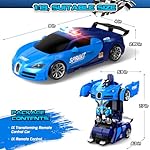 Remote Control Car, One-Click Becoming Robot Transforming Toys Car for Boys, Smooth Deformation, Demo Mode, 360° Rotation, Easy to Use, 2.4GHZ, with LED Lights, RC Cars for Christmas, Kids - Image 2