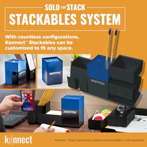 Taille-crayon électrique rechargeable Bostitch Konnect KT2 bleu pour crayons