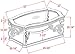 Modern Cocktail Table,MDF+Wood Coffee Table with Tempered Glass Top,3-Tiers Center Tea Table with Metal Legs for Living Room,Office,Apartment,Easy Assembly