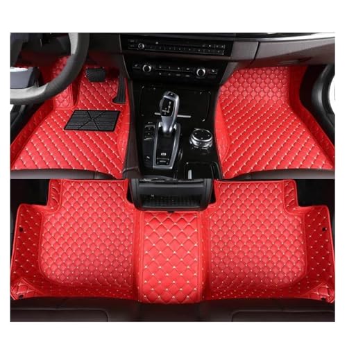 Tapis de sol voiture CR-V IV protection élégante antidérapante rouge