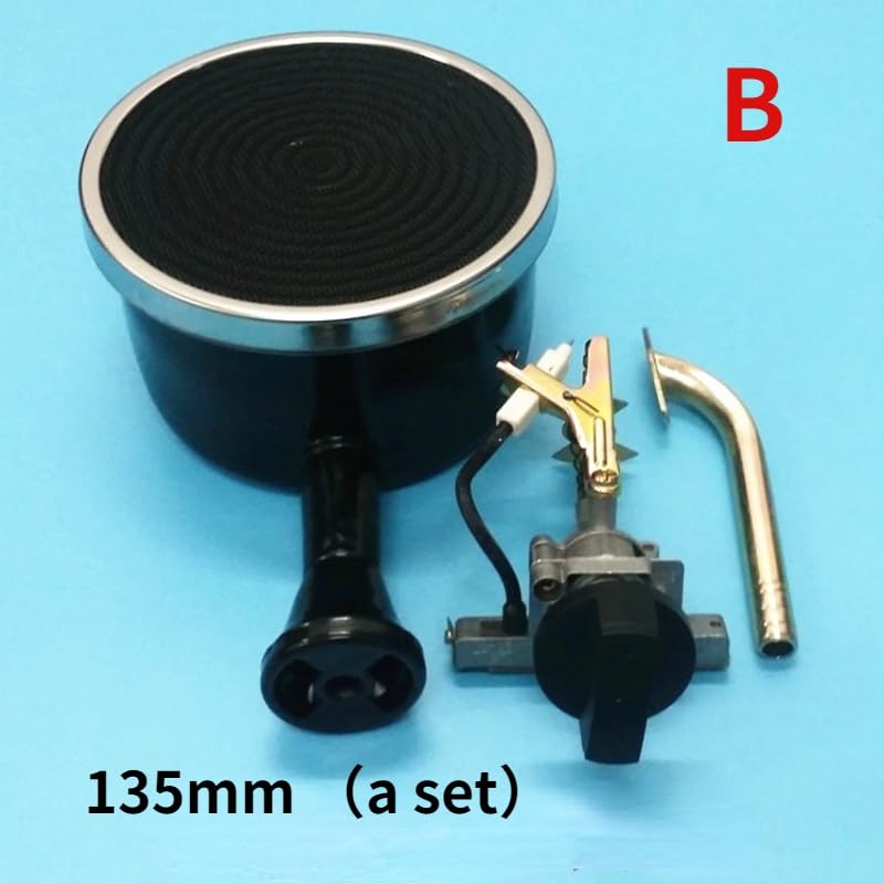 Quemador infrarrojo circular para quemador de cocina de gas líquido natural, accesorios redondos infrarrojos negros (B)