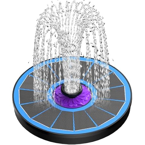 SZMP Solar Fountain with Glass Panel Cover