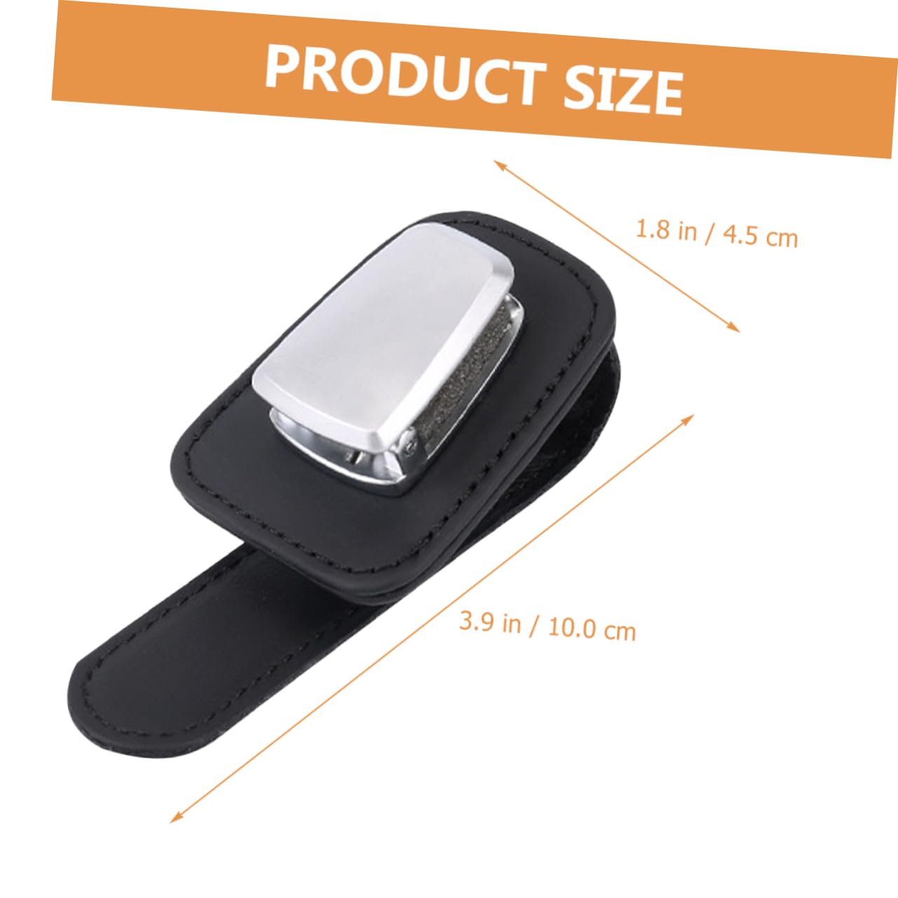 SOLUSTRE 5pezzi Porta Occhiali Per Auto Pelle Premium Clip Per Visiera Multifunzionale Per Occhiali Da Sole e Biglietti Design Compatto e Pratico Accessorio Per Veicoli