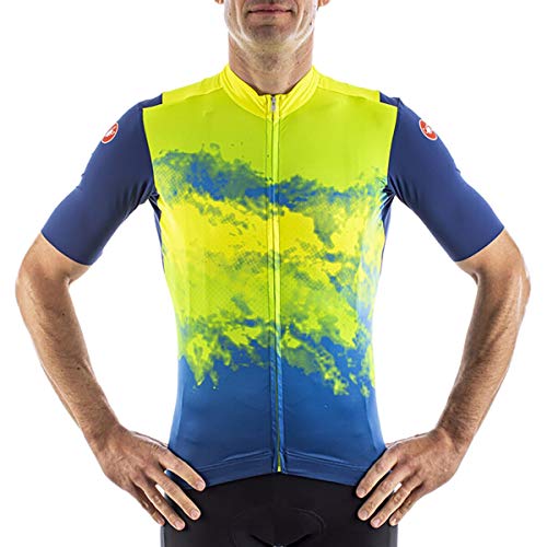 CASTELLI Poudre Jersey T-Shirt Homme de cyclisme noir en tissu respirant tail