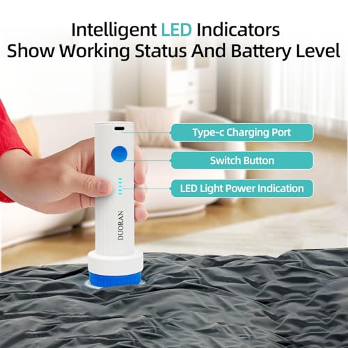 Image of Cordless Electric Vacuum Pump for Vacuum Storage Bags Travel Air Pump, Portable USB Rechargeable Seal & Compression Bag Pump for Clothes, Blankets & Bedding (Storage Bags Not Included)