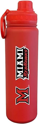 Miniatura 61 de Campus Colors Botella de Agua de Acero Inoxidable NCAA - Tapa de Rosca - 24 oz - Clip de Transporte - Mantiene tus Bebidas Calientes o Frías durante