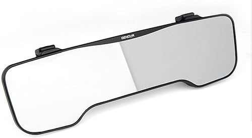 DABOK Espejo retrovisor en el espejo ECM Espejo retrovisor gran angular en el interior universal Clip en el espejo retrovisor plano sin punto ciego